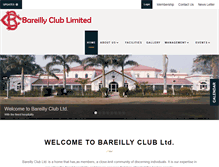 Tablet Screenshot of bareillyclubindia.com